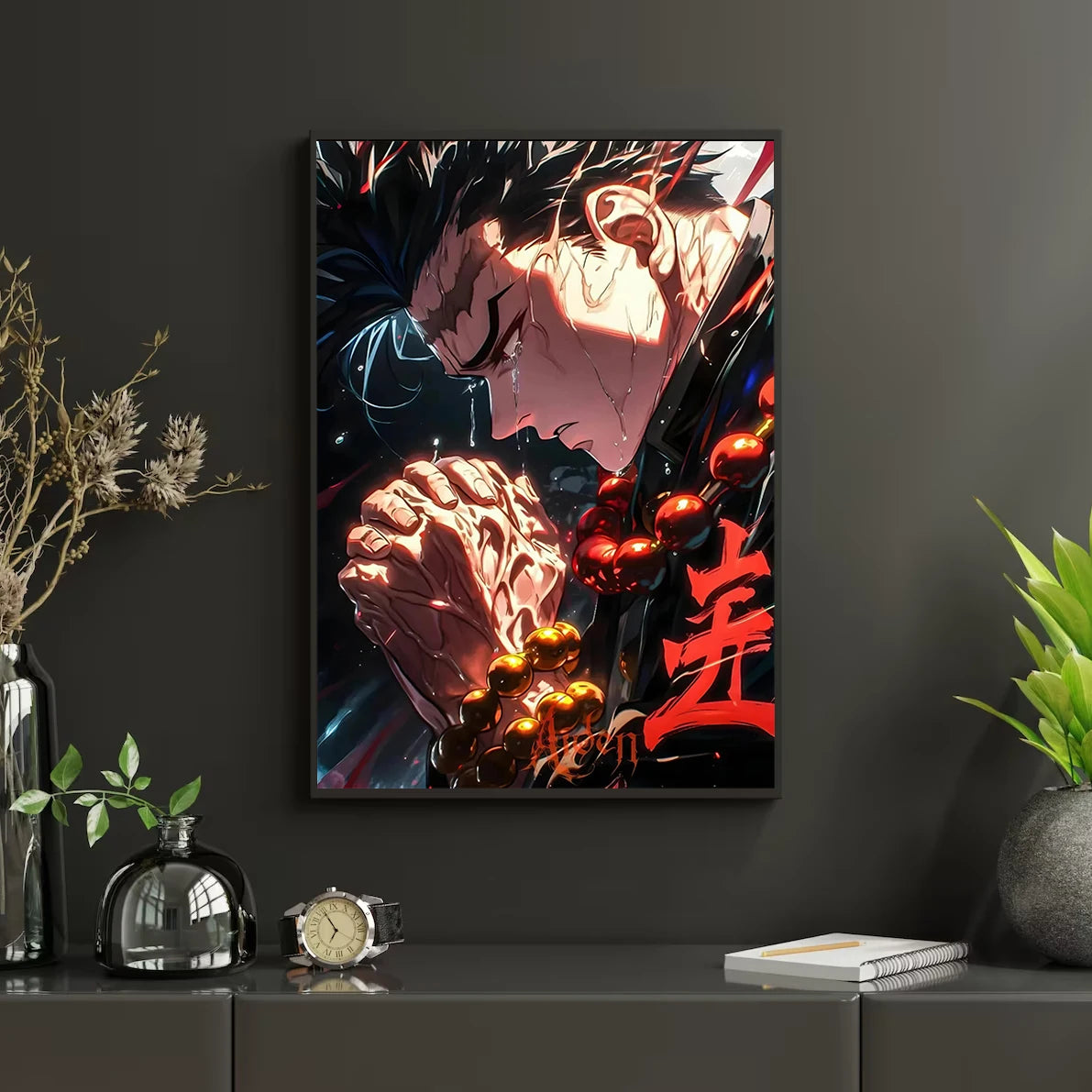 Self-Adhesive Poster D- Corps Tanjiro Anime Wallpaper Figures HD Decor Kyojuro Rengoku Gyomei Himejima Home Kid Gift