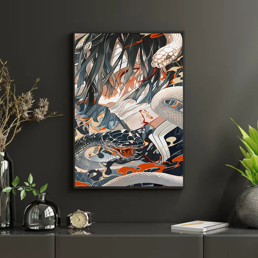 Self-Adhesive Poster D- Corps Tanjiro Anime Wallpaper Figures HD Decor Kyojuro Rengoku Gyomei Himejima Home Kid Gift